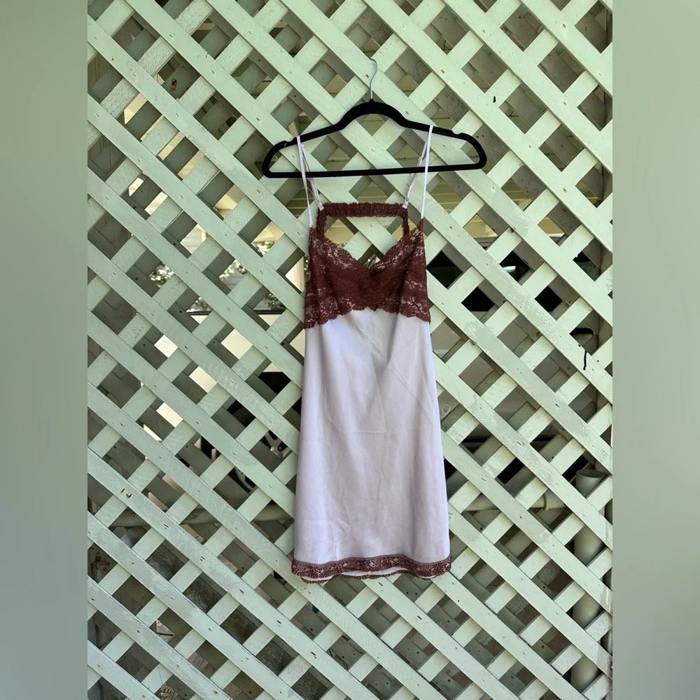 Free People Lace Slip Mini Dress - Picture 1 of 3